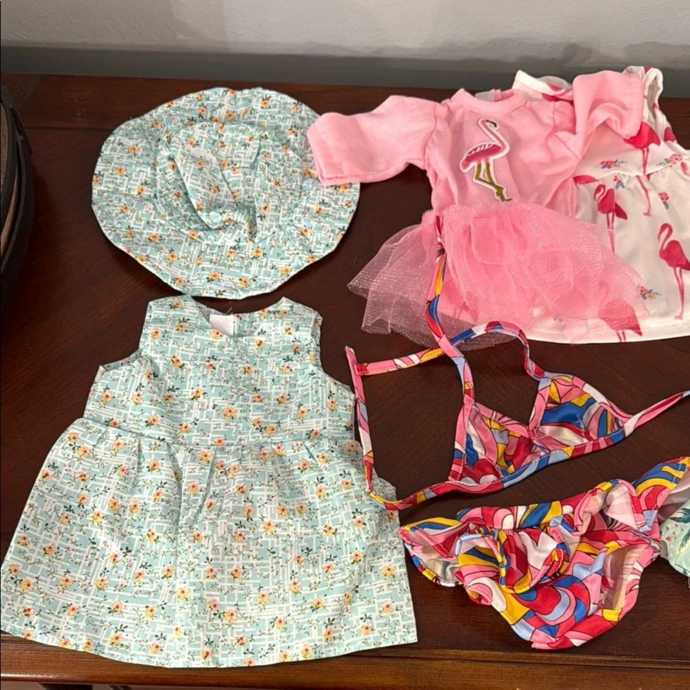 American girl doll accessories- multiple outfits and shoes